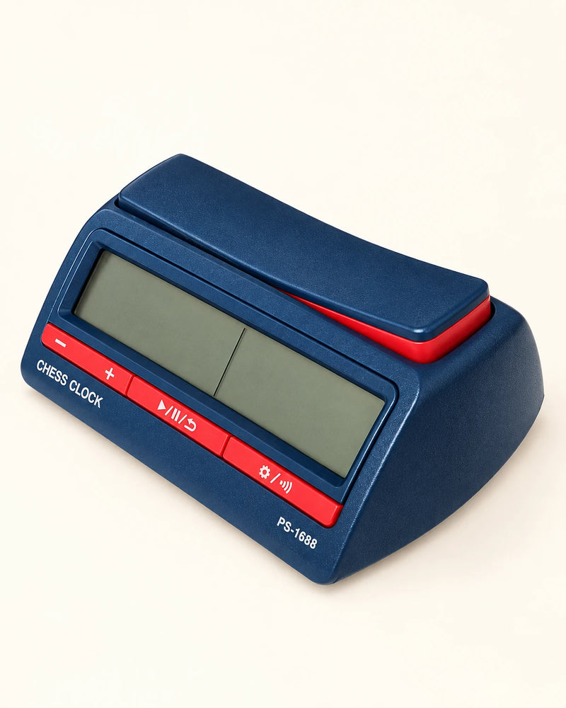Pendule PS1688 bleu marine et rouge — studio
