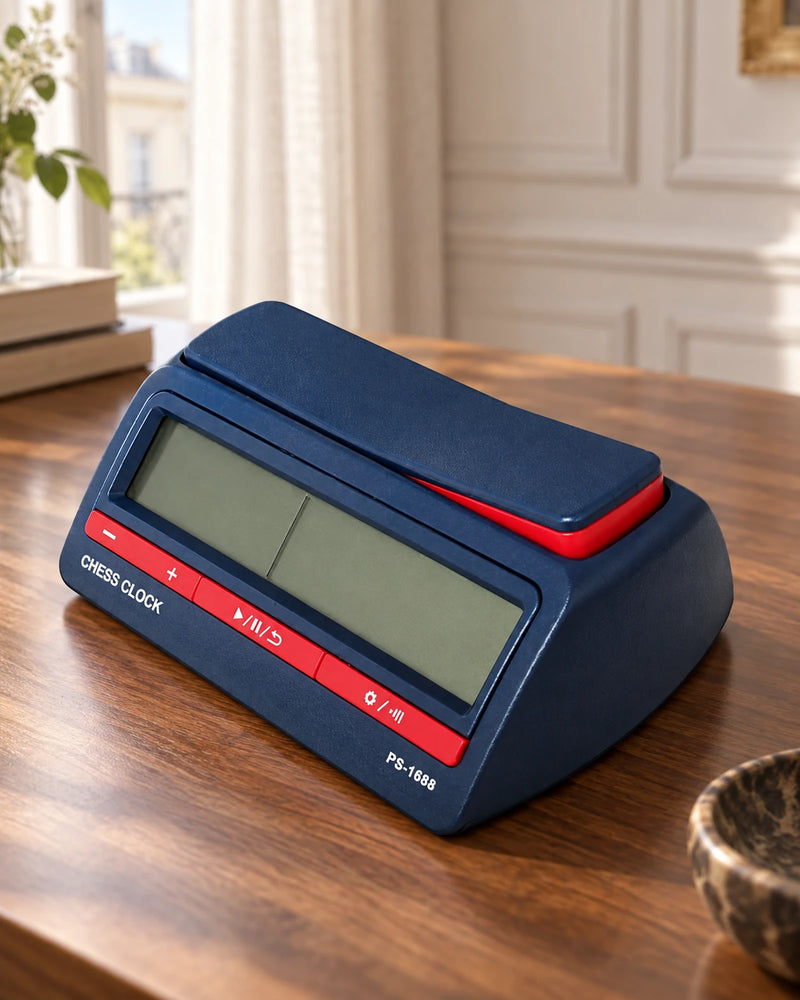 Pendule PS1688 bleu marine et rouge — appartement