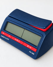 Pendule PS1688 bleu marine et rouge — affichage