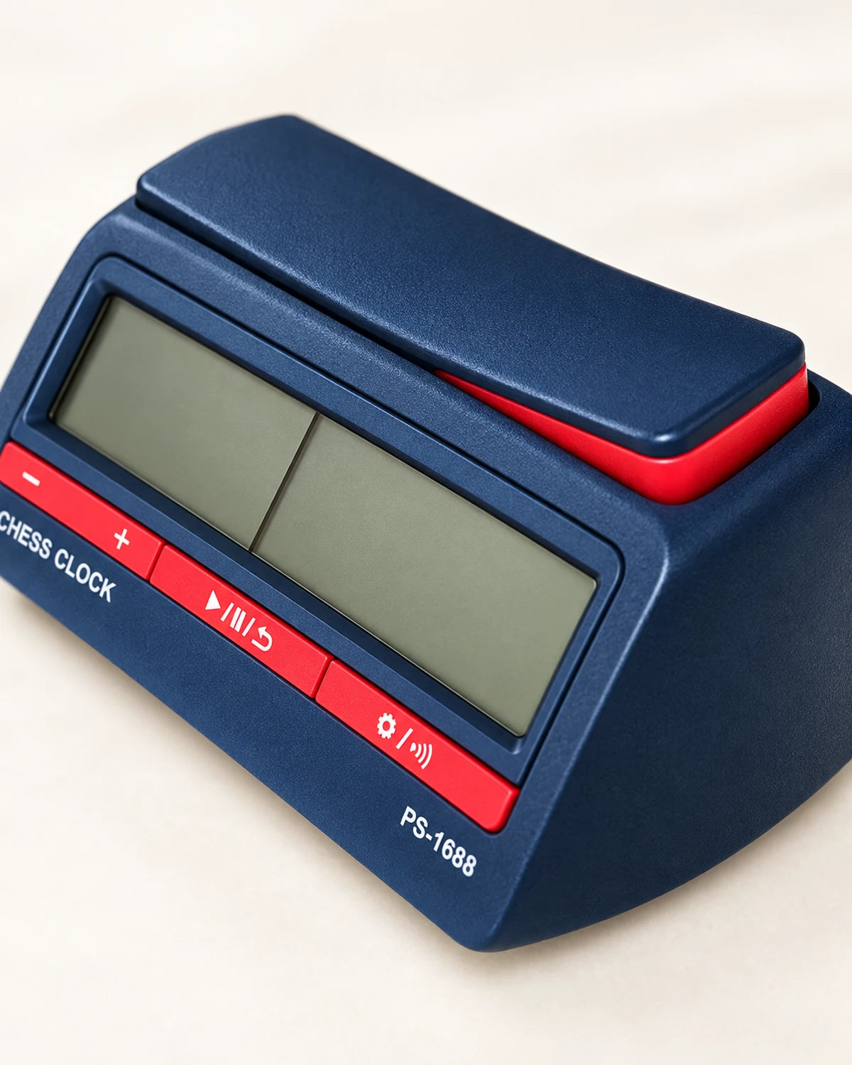 Pendule PS1688 bleu marine et rouge — commandes