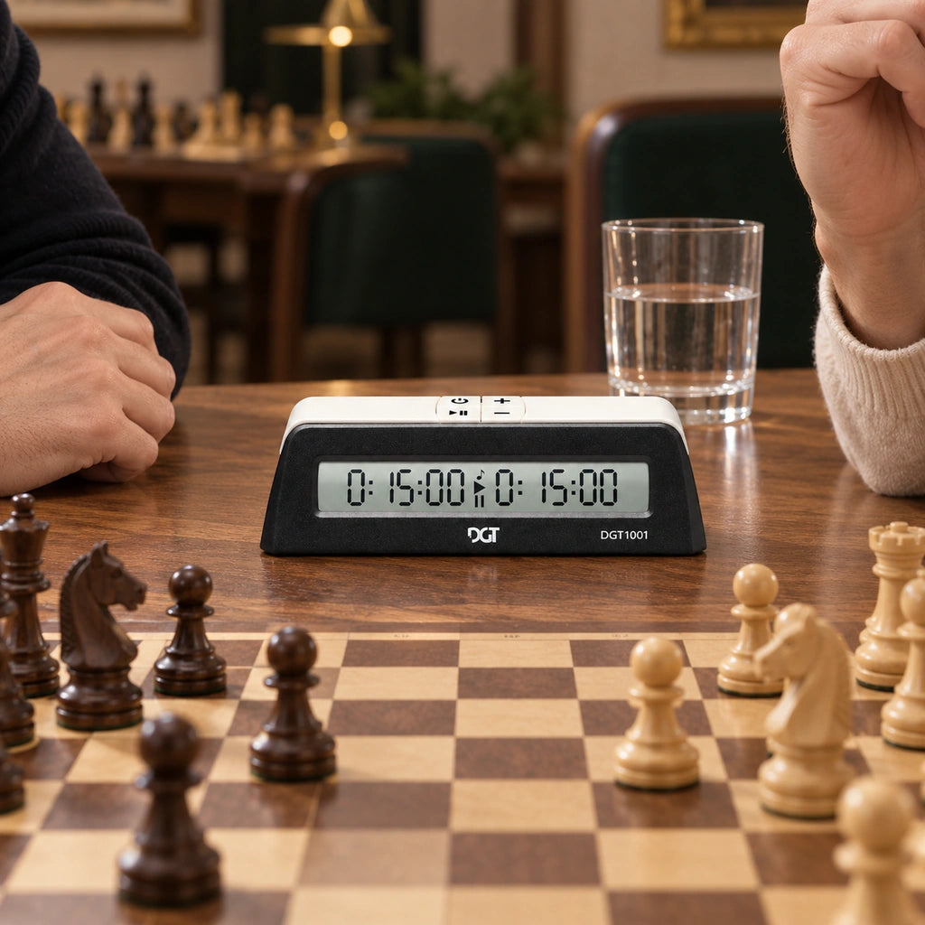 Pendule d’échecs numérique DGT 1001 noire — en tournoi