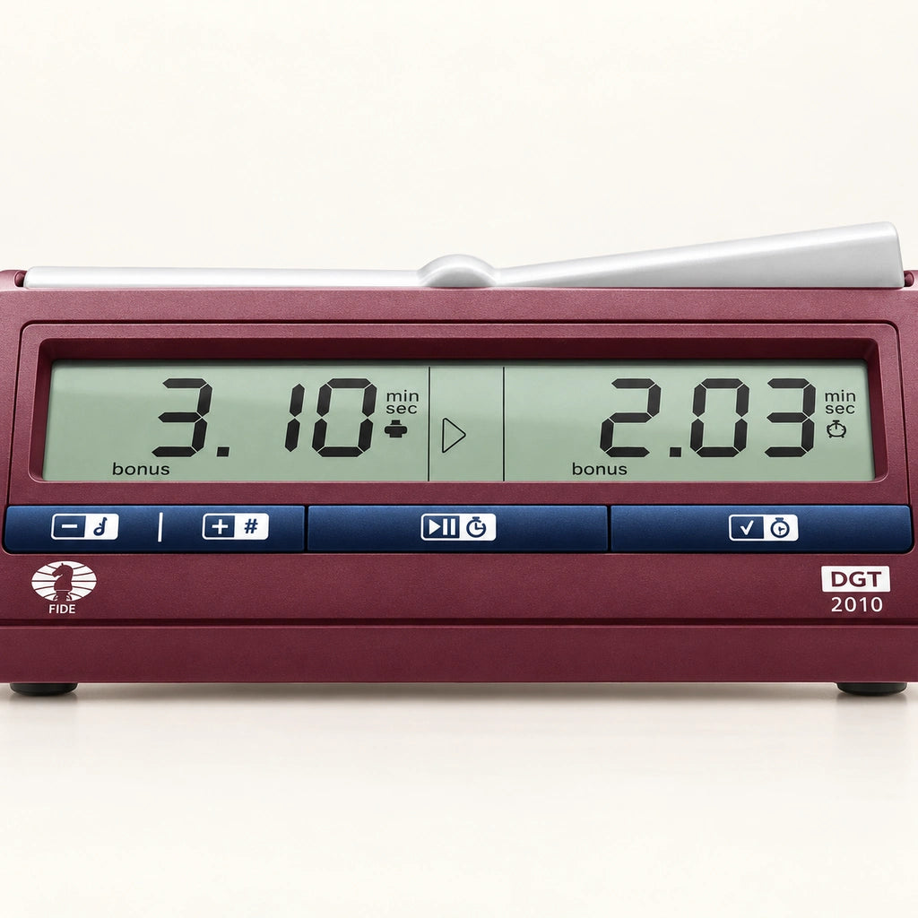Pendule d’échecs numérique DGT 2010 — écran et boutons