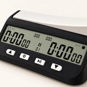 Pendule d’échecs numérique noire à écran LCD — écran et boutons