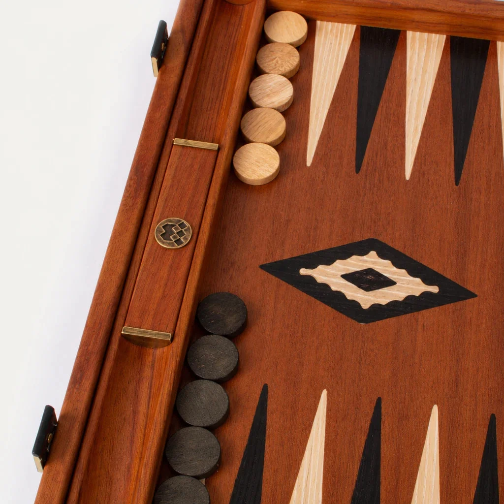 Backgammon Manopoulos Acajou BMM2 – przechowywanie pionków