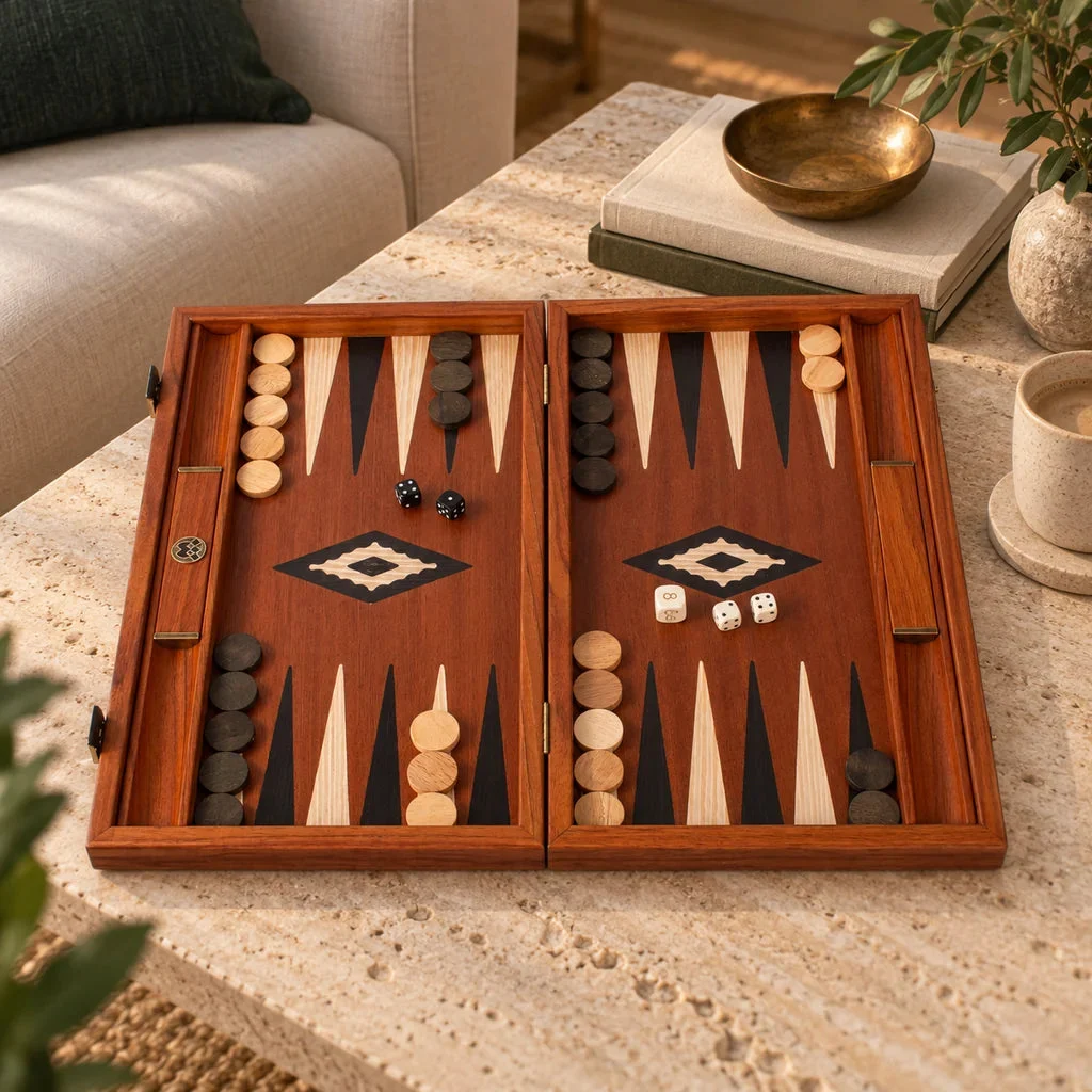 Backgammon Manopoulos Acajou BMM2 – w aranżacji