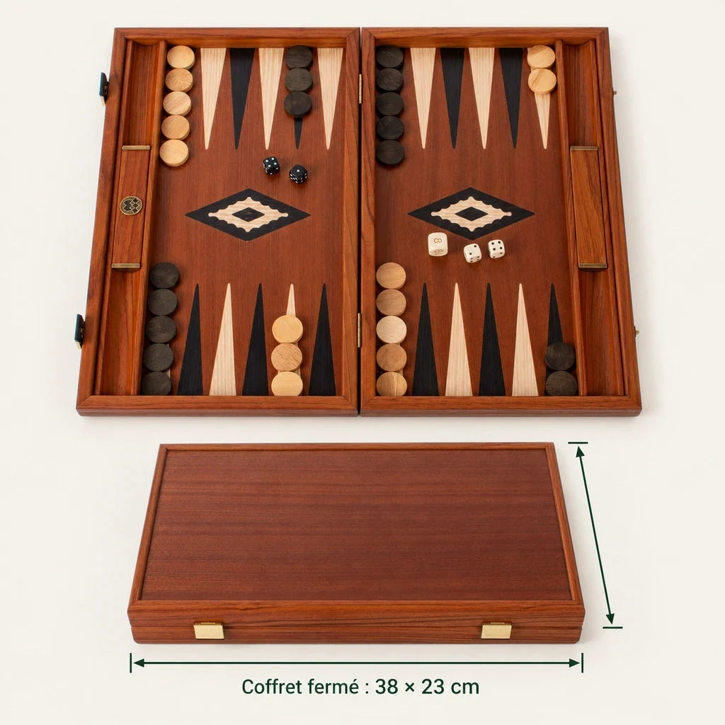 Backgammon Manopoulos Acajou BMM2 – wymiary