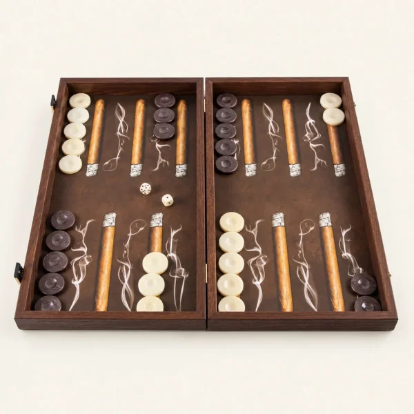 Jeu de backgammon en bois Manopoulos