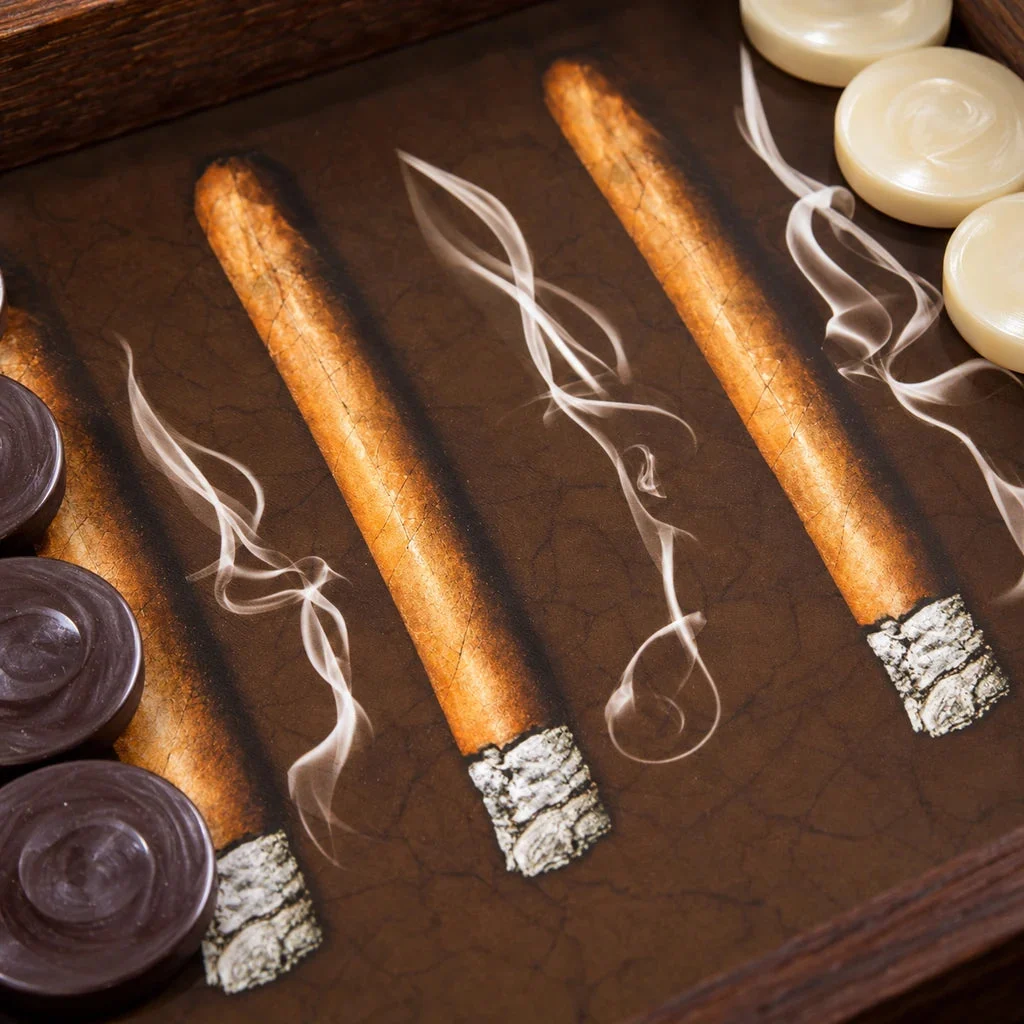Backgammon Manopoulos Robusto TXL1ROB – szczegół intarsji