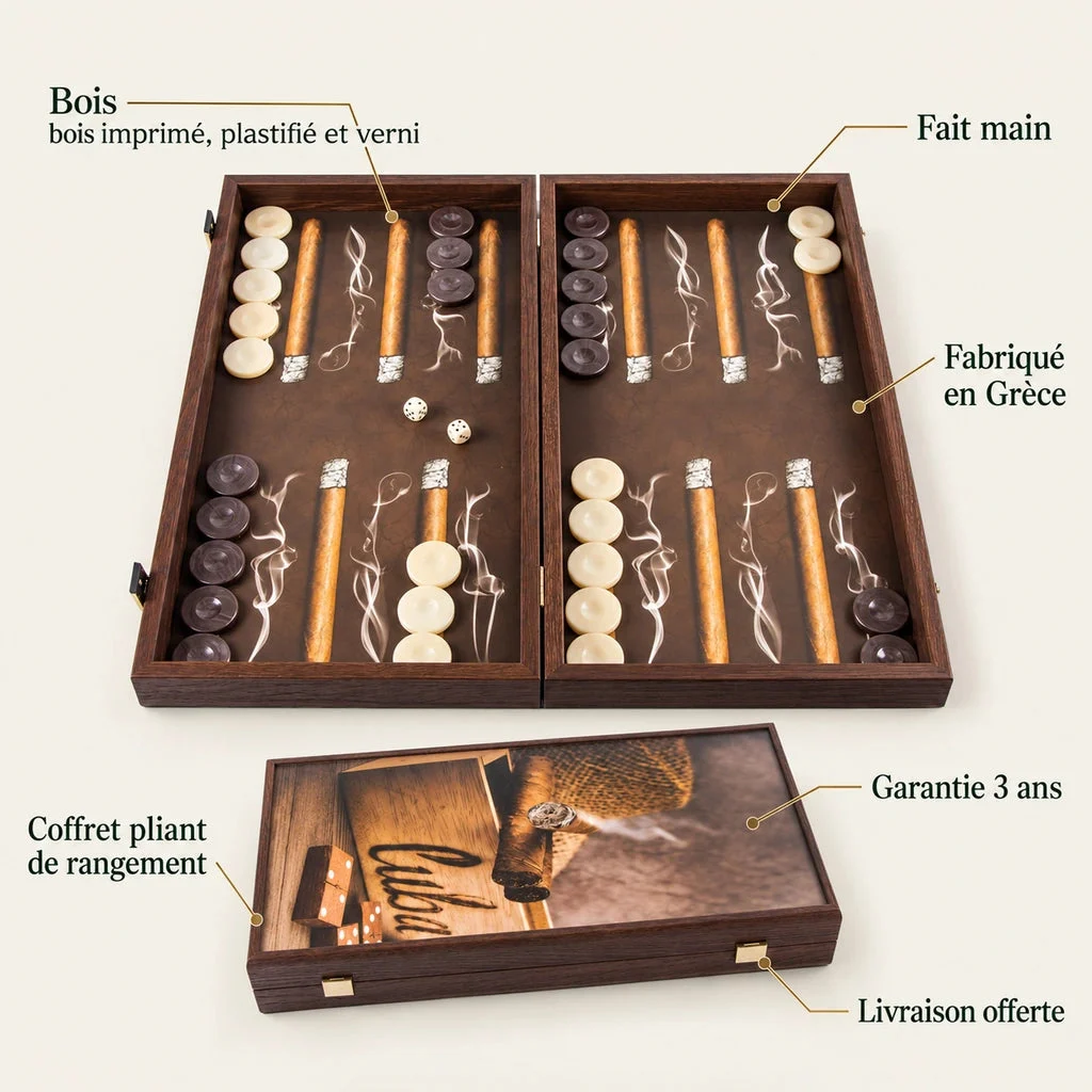 Backgammon Manopoulos Robusto TXL1ROB – najważniejsze cechy