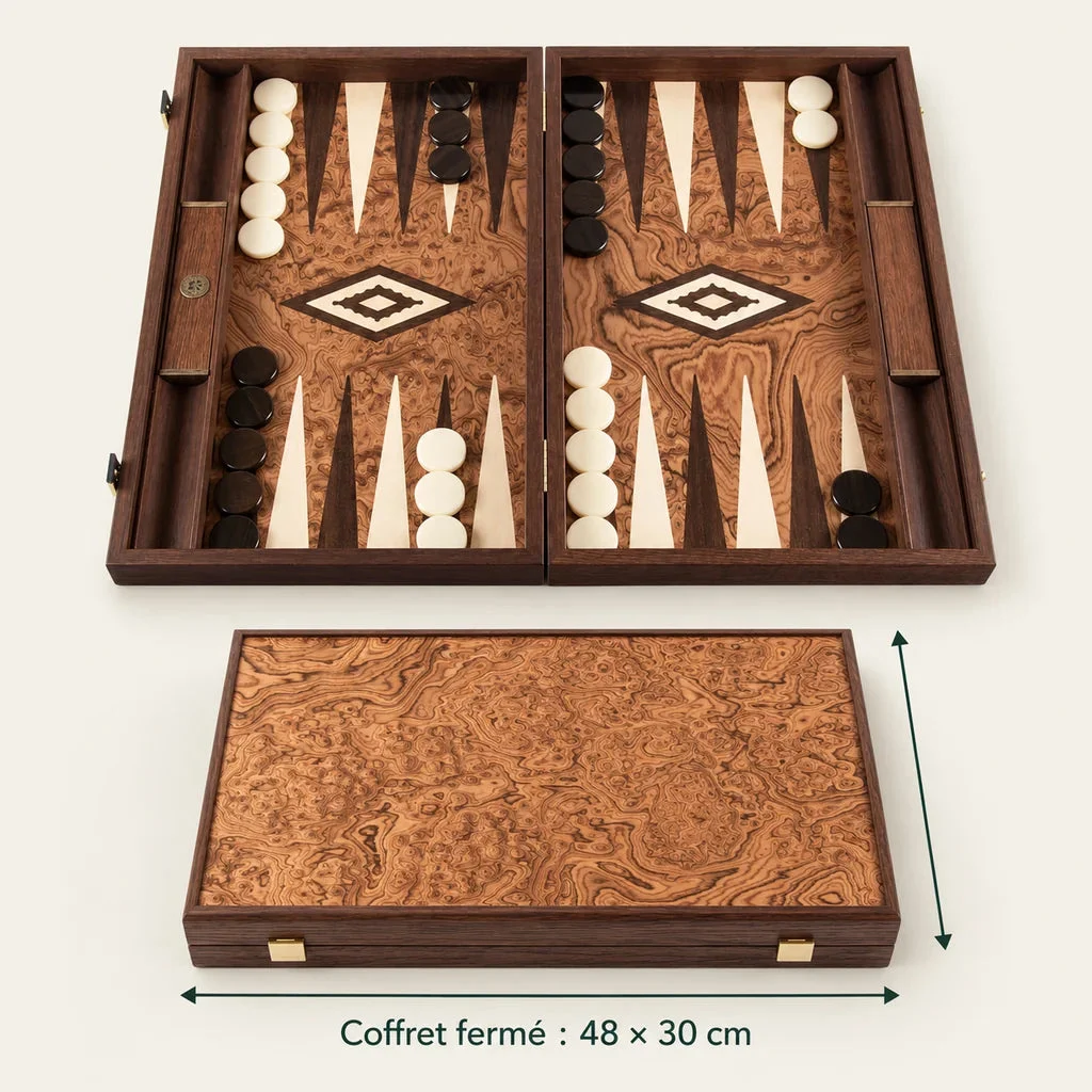 Backgammon Manopoulos BJJ1 i valnødrod — mål