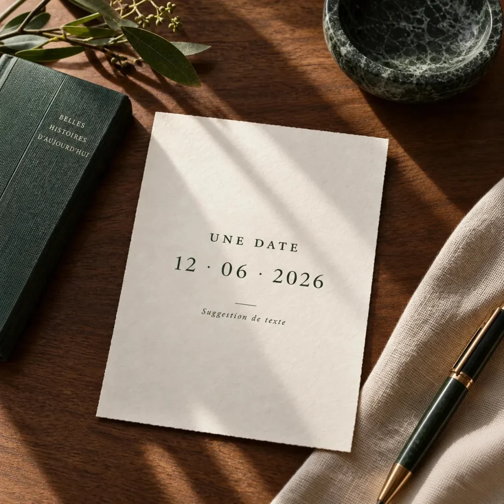 Example of personalized text: a date