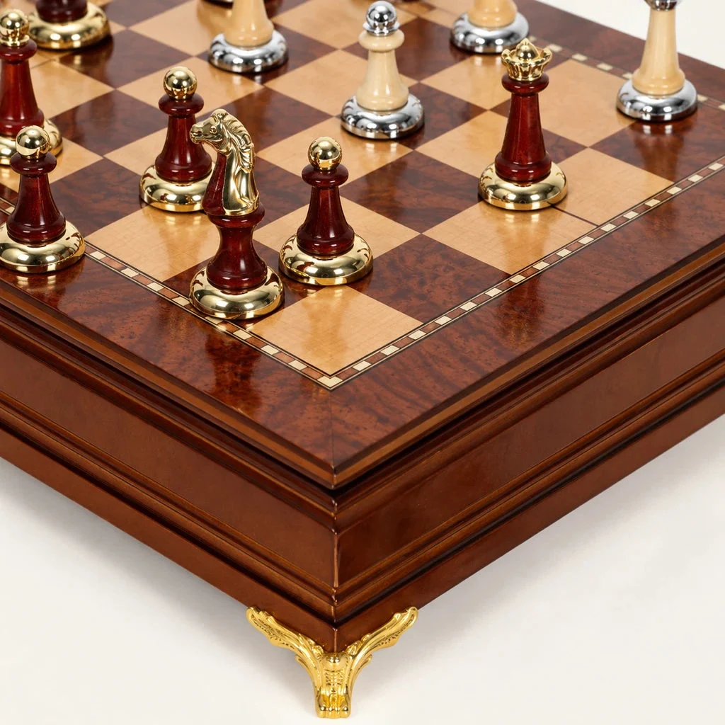 Set di scacchi L’Écrin — dettaglio del piano di gioco