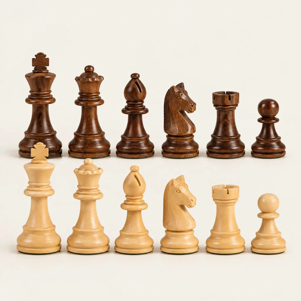 Juego de ajedrez L’Essentiel — hilera de piezas
