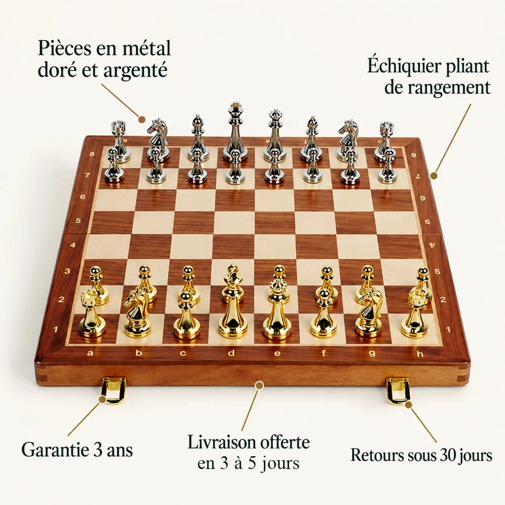 Médaillon chess set — key features