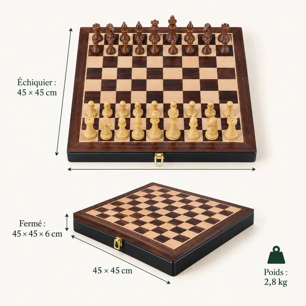 Saint-Cloud chess set — dimensions