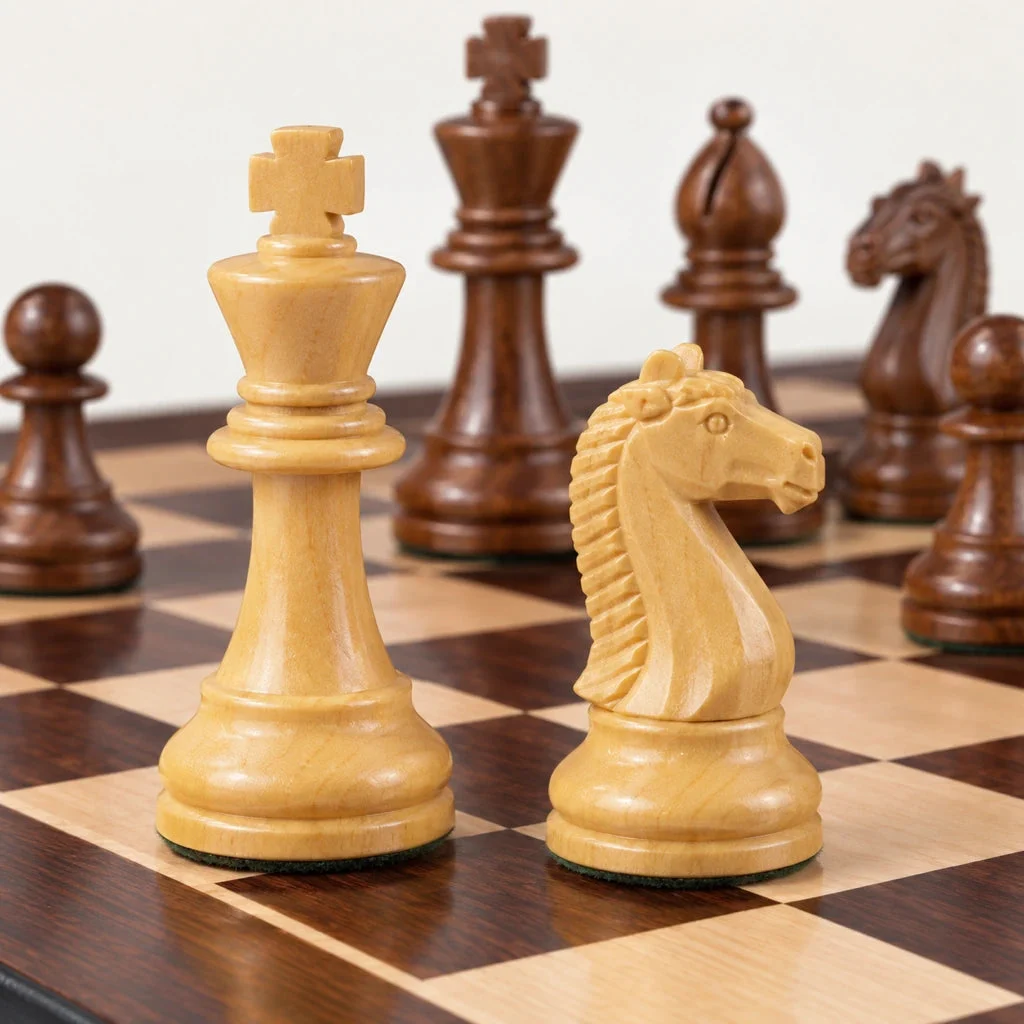 Saint-Cloud chess set — detail of the pieces