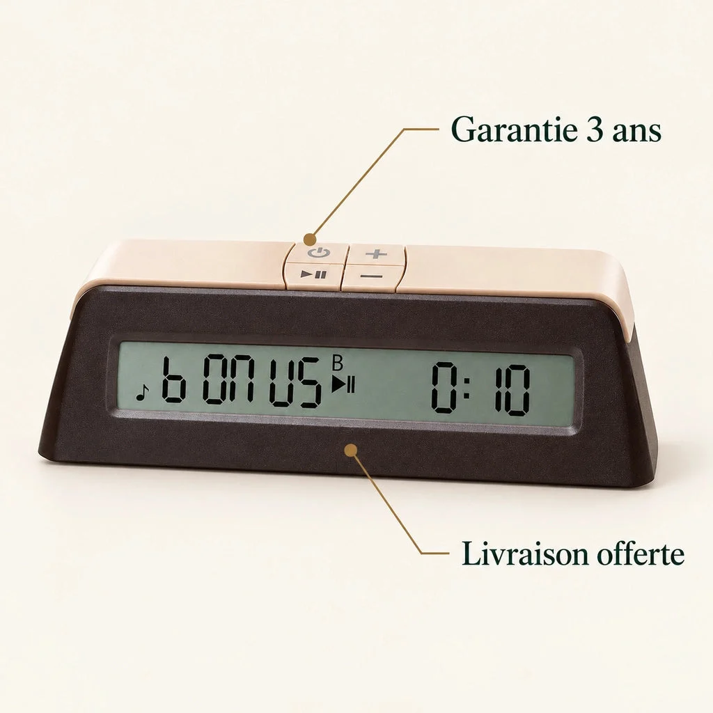 DGT 1002 Bonus digital chess clock — key features